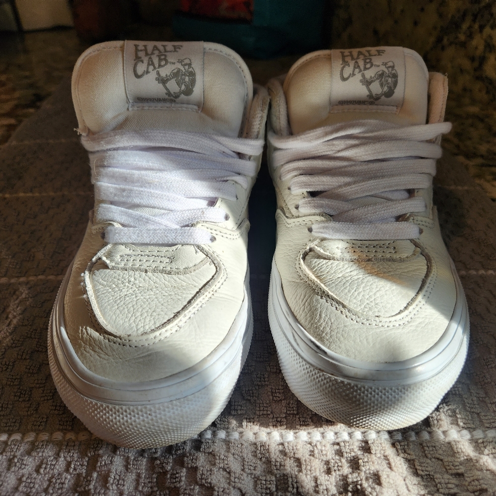 Vans Skate Half Cab Daz Shoes White Size 5B 6.5W